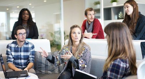 meeting in a comfortable workspace meeting in a comfortable workspace