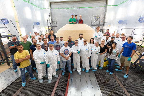 Mars 2020 Back Shell Fill Lockheed Martin team Mars 2020 Back Shell Fill